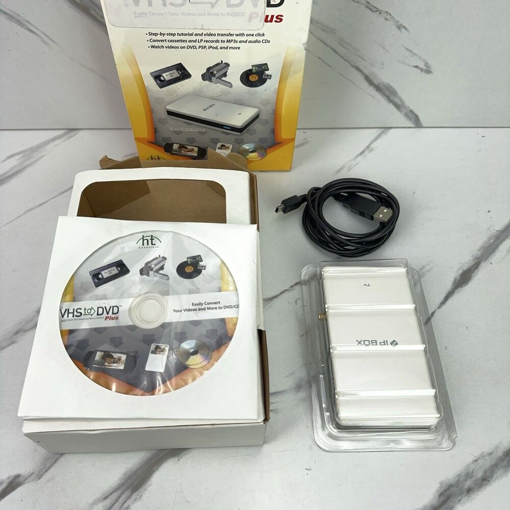 HT VHS to DVD Plus IP Box, Transfer VHS Tapes to DVD. Video Capture - Unit Only